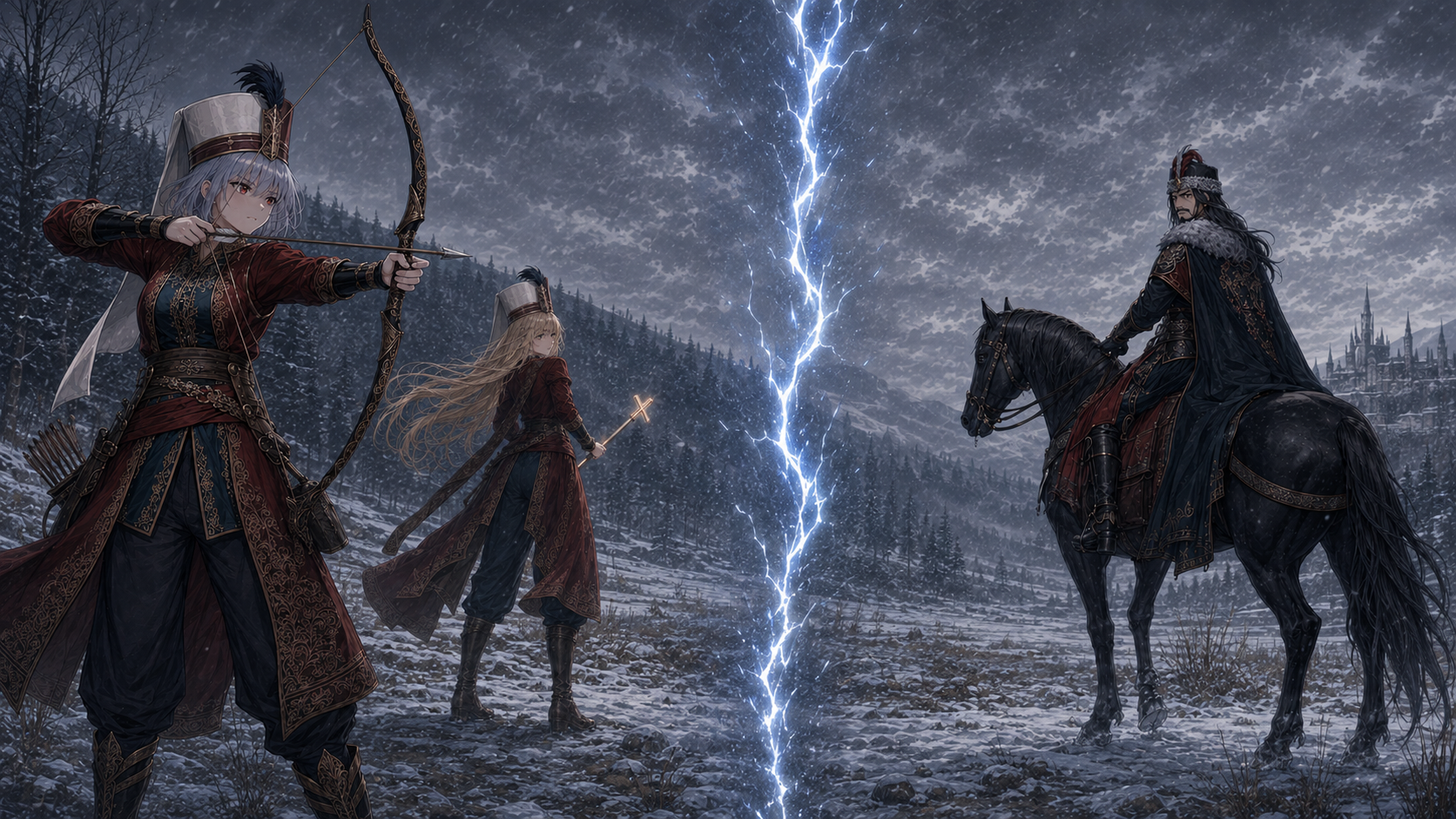 Astreal and Belial confront Vlad Tepes in Wallachia